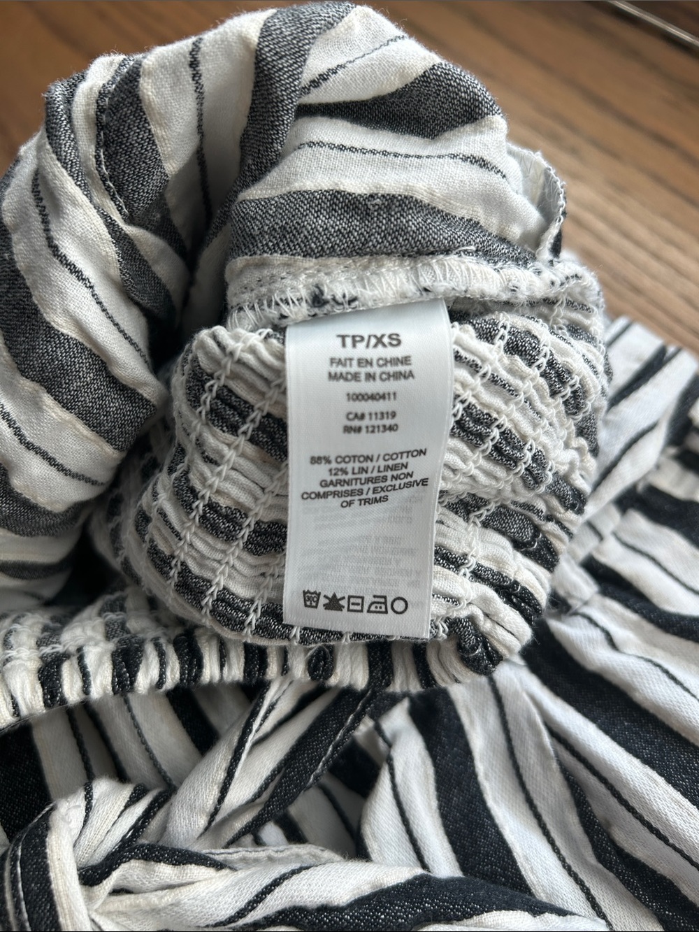 Dynamite Black & White Vertical Stripe Two-Piece Set - Picture 5 of 5